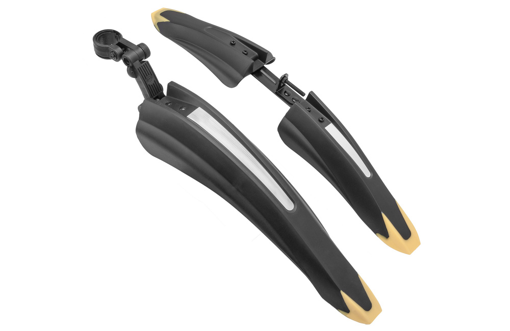 Комплект крыльев 24"-26" XGNB-054-1, пластик, чёрно-жёлтые 610242