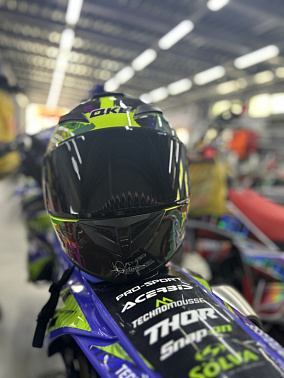 Шлем интеграл HETOSHI XD1-223 цв. Черный с мультипринтом  р. L