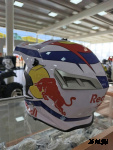 Шлем кроссовый HETOSHI RED BULL XD1-86 цв. Бело-фиолетовый р. S