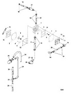 Топливный насос (ручной) 2-Х ТАКТНОГО ПЛМ MERCURY 50EO Серийный номер от 0T980000 до 0T999999