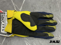 Перчатки взрослые FOX XD2-1 цв. Сине-желтый  р. M