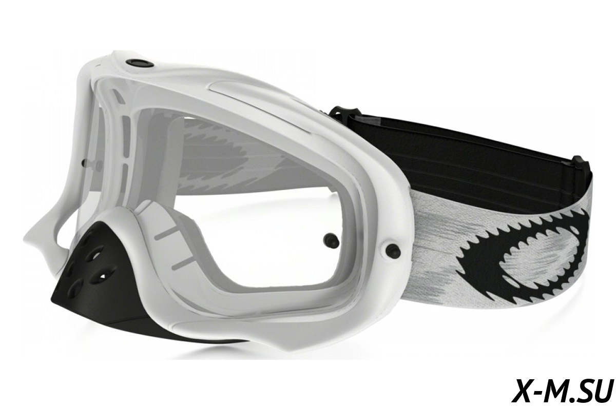 Очки для мотокросса OAKLEY Crowbar Solid белые матовые / двойная прозрачная (59-457) Очки для мотокросса OAKLEY Crowbar Solid белые матовые / двойная прозрачная (59-457)