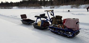 Мотобуксировщик Альбатрос-L 8 без фары