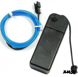 Нить светодиодная (D2.3мм, L-2м, 60LED) 3V (цв. красный)