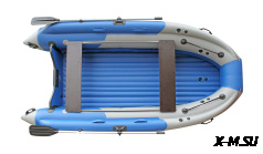 Лодка надувная SKAT TRITON 400NDFi с интегрированным фальшбортом