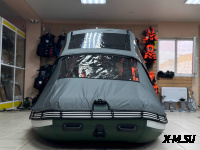 Ходовой комб. (носовой+основной) тент MISHIMO 400 RAPID, RAPID PRO тем.серый (7)