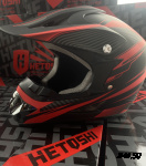 Шлем кроссовый HETOSHI XD1-186 цв. Черно-красный  р. L