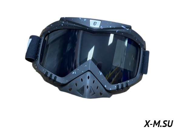 Очки зимние HETOSHI FJ05-2-2 (двойное стекло) цв. оправы Черный цв.стекла Черный