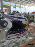 Шлем кроссовый HETOSHI RED BULL XD1-86 цв. Бело-фиолетовый р. S