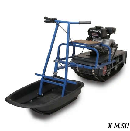 Мотобуксировщик ВЕПС «РИКША» С МОДУЛЕМ «ТОЛКАЧ» 6.5 л.с.