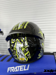 Шлем интеграл HETOSHI XD1-97 цв. Черно зеленый глянцевый  р. XXL