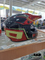 Шлем кроссовый HETOSHI UFD XD1-2 цв. Черно-бело-красный р. XL
