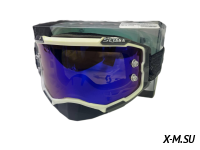 Очки мотокросс SCOTT XD3-74 коробка цв. оправы Бело-черный цв. стекла Синий матовый 