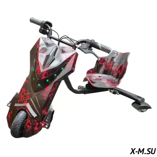 Электроскутер Дрифт Карт Drift-Trike Promax Mi101 красная молния Электроскутер Дрифт Карт Drift-Trike Promax Mi101 красная молния