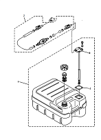 Топливный бак 2-х тактного ПЛМ MARLIN 20F