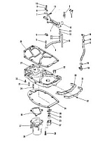 Выхлопная труба 2-Х ТАКТНОГО ПЛМ MERCURY 60 Серийный номер от 9469200 до 9683054