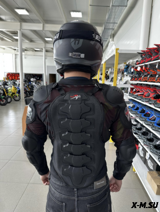 Мотозащита (черепаха с рукавами) Pro-Biker XD4-37 цв. Черный р. XXL
