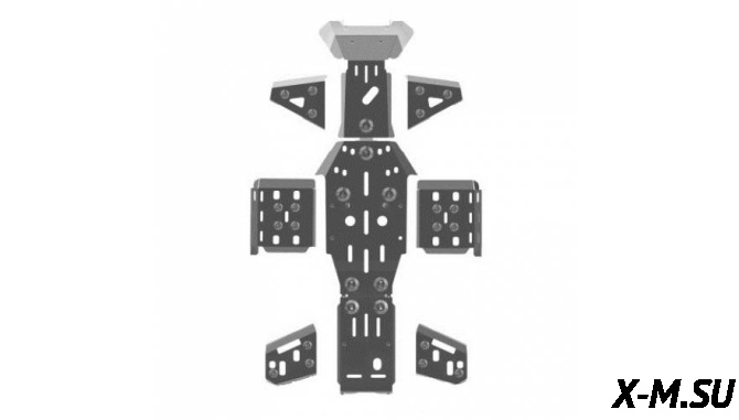 Комплект защиты днища, рычагов  и порогов для  STELS LEOPARD 40.2658