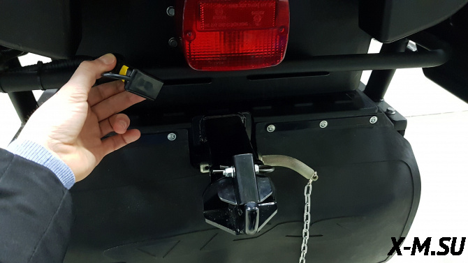 Комплект задней сцепки снегохода Stels 600. 800 пол квадрат (черный) S800 5800000