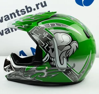 Шлем кроссовый Avantis Lead, Зеленый