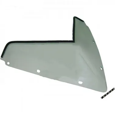 Стекло ветровое для снегохода Polaris RUSH 2011-тонированное (высота 18см, толщ.3мм, ПЭТг) (черный)